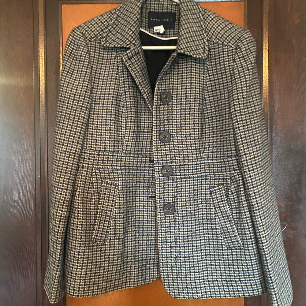 Banana Republic linen/wool blend coat, size 10